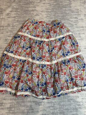 Mini Boden Ditsy Floral Tiered Skirt 11-12Y
